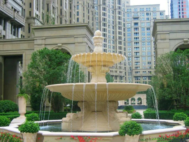 潍城喷泉水景图
